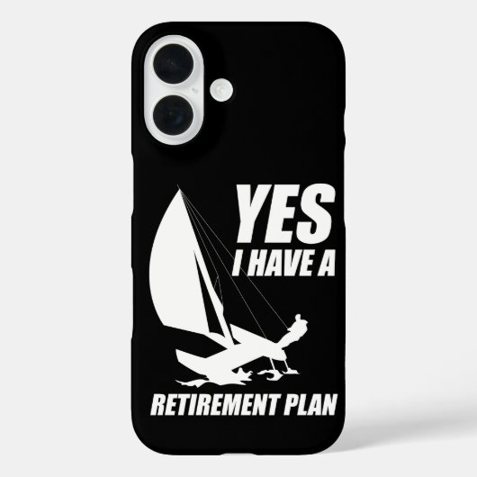 Ruhestandsplan Catamaran Trapeze Captain Case-Mate iPhone Hülle (Rückseite)