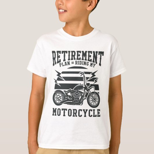 Ruhestandsplan, der mein Motorrad reitet T-Shirt (Vorderseite)