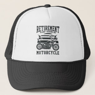 Ruhestandsplan, der mein Motorrad reitet Truckerkappe