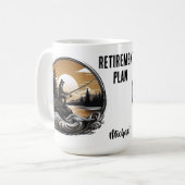 Ruhestandsplan Fischen Kaffee-Cup Kaffeetasse (Vorderseite Links)