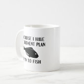 Ruhestandsplan Fischerei Kaffeetasse (Vorderseite Links)