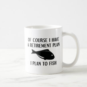 Ruhestandsplan Fischerei Kaffeetasse