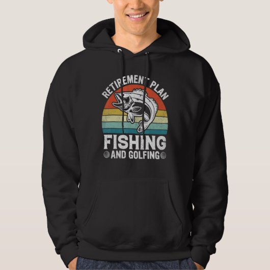 Ruhestandsplan Fischerei und Golffischerei Hoodie (Vorderseite)