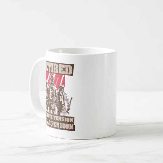 Ruhestandsplan für Feuerwehrleute Funny Feuerwehrm Kaffeetasse (Vorderseite Links)