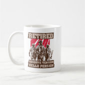 Ruhestandsplan für Feuerwehrleute Funny Feuerwehrm Kaffeetasse (Links)