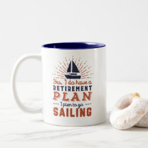 Ruhestandsplan für Funny Remüde Segeln auf Segelbo