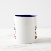 Ruhestandsplan für Funny Remüde Segeln auf Segelbo Zweifarbige Tasse (Mittel)