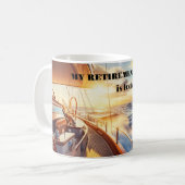 Ruhestandsplan für Segelboote Kaffeetasse (Vorderseite Links)