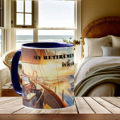 Ruhestandsplan für Segelboote Kaffeetasse