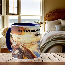 Ruhestandsplan für Segelboote Kaffeetasse