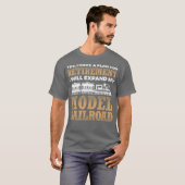 Ruhestandsplan Modell Eisenbahnzuglokomotive T-Shirt (Vorne ganz)