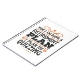 Ruhestandsplan Quizzage Funny Notizblock (Linke Seite)