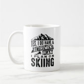 Ruhestandsplan Skifahren Kaffeetasse (Links)