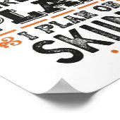 Ruhestandsplan Skiverleih Funny Poster (Ecke)