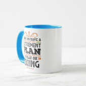 Ruhestandsplan Skiverleih Funny Tasse (Vorderseite Links)