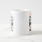 Ruhestandsplan Wasserski Geschenk Funny Jumbo-Tasse (Vorderseite)