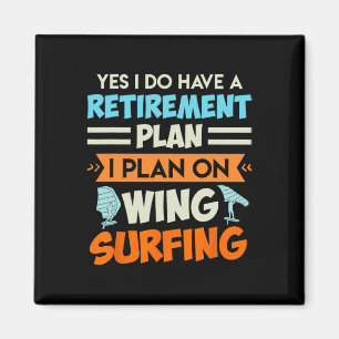 Ruhestandsplan Wing Surfen Wing Foil Wing Foil Magnet