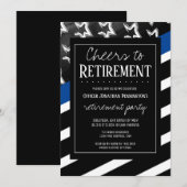 Ruhestandspolizei Einladung (Vorne/Hinten)