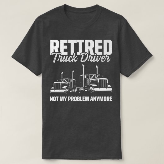 Ruhestandsregelung 2433 für Lkw-Fahrer T-Shirt (Design vorne)