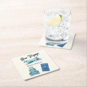 Ruhestandsreisen Erlebnis Bon Voyage Flugzeug Rechteckiger Pappuntersetzer (Vor Ort)