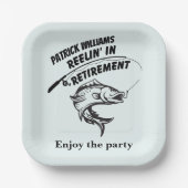 Ruhestandsrückgang Pappteller (Vorderseite)