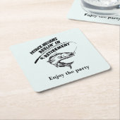 Ruhestandsrückgang Rechteckiger Pappuntersetzer (angewinkelt)