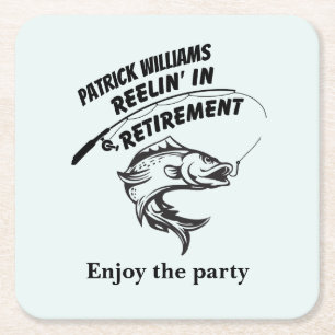 Ruhestandsrückgang Rechteckiger Pappuntersetzer