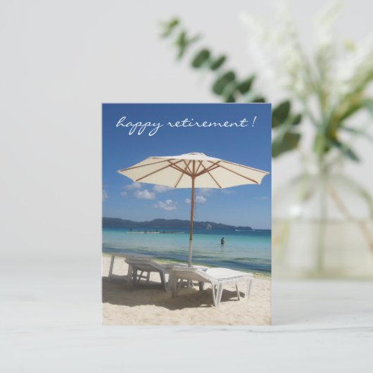 Ruhestandssitze Postkarte (Stehend Vorderseite)