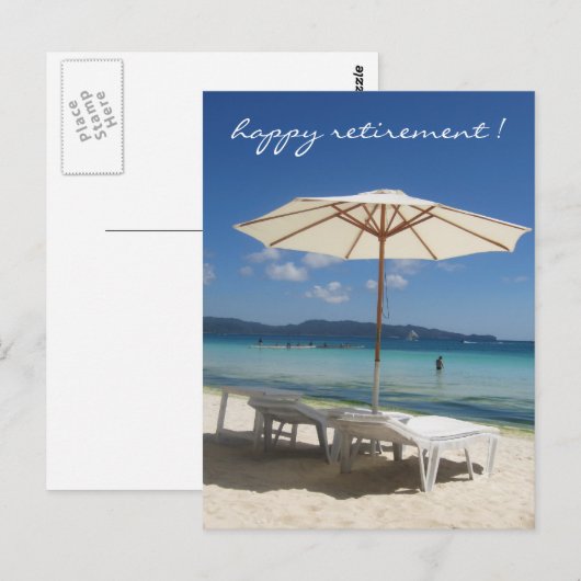 Ruhestandssitze Postkarte (Vorne/Hinten)