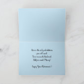 Ruhestandsspaß-Spaß zweimal so viel Ehemann halbes Karte (Innenseite)