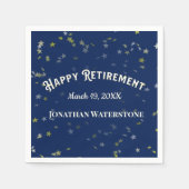 Ruhestandsstars für Party Serviette (Vorderseite)