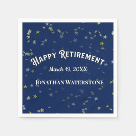 Ruhestandsstars für Party Serviette