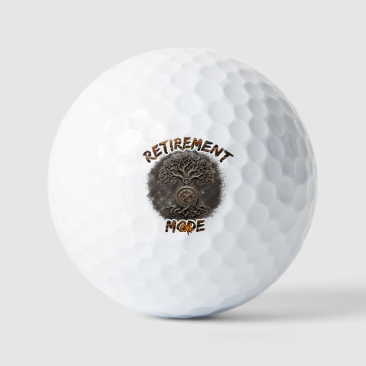 Ruhestandsstimmung auf golfball (Vorderseite)