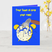 Ruhestandsuhr, Karte (Gelbe Blume)