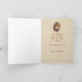 Ruhestandszeit, Eichhörnchen, Nüsse Karte (Innenseite)