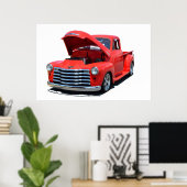 Ruhestätte Chevrolet Lieferwagen Truck Poster (Heimbüro)