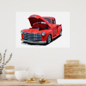 Ruhestätte Chevrolet Lieferwagen Truck Poster (Küche)