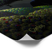 Ruhestätte des Hummingvogels Poster (Ecke)