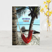 Ruhestätte - Hängematte am Strand Karte (Gelbe Blume)