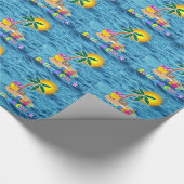 Ruhestätte Küken auf einer tropischen Insel Geschenkpapier (Ecke)