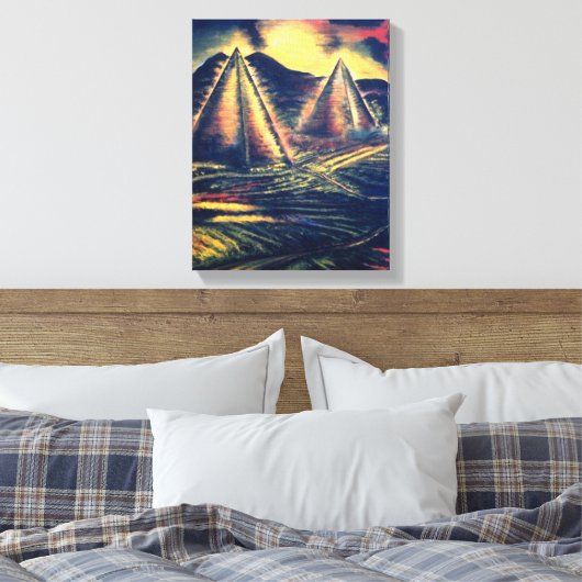 Ruhestätte, Pyramiden Leinwanddruck (Insitu (Schlafzimmer))