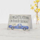 Ruhestätte Reiseabenteuer LKW Herzlichen Glückwuns Karte (Gelbe Blume)