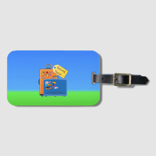 Ruhestätte, verpackt und bereit zum Gehen Gepäckanhänger