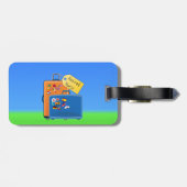 Ruhestätte, verpackt und bereit zum Gehen Gepäckanhänger (Rückseite horizontal)