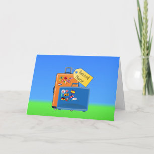 Ruhestätte, verpackt und bereit zum Gehen Karte