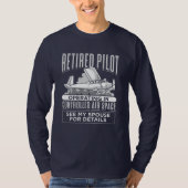 Ruhestättigter Pilot im kontrollierten Luftraum T-Shirt (Vorderseite)