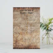 Ruhestörendes Steampunk Globe Travel Journal Briefpapier (Stehend Vorderseite)