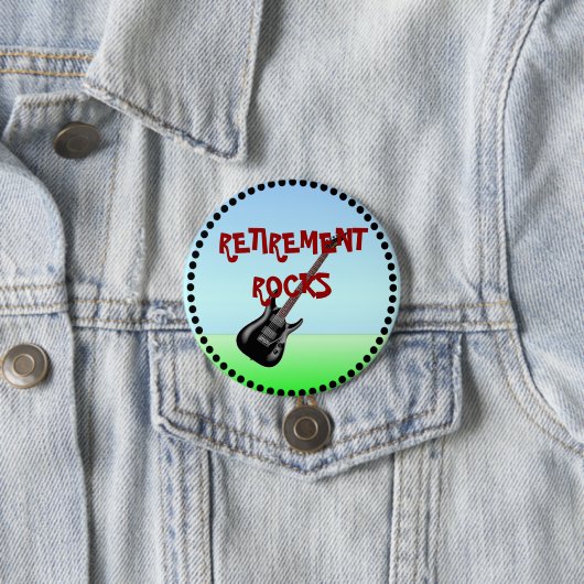 Ruhestücke mit schwarzem Rahmen Button (Beispiel)