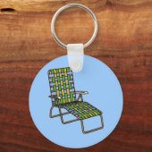 Ruhestuhl Chaise Lounge Schlüsselanhänger (Vorderseite)