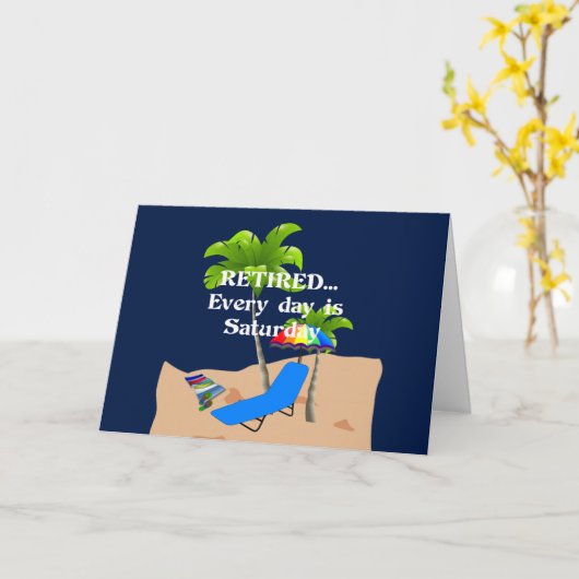 Ruhet... Jeder Tag ist Samstag. Karte (Gelbe Blume)